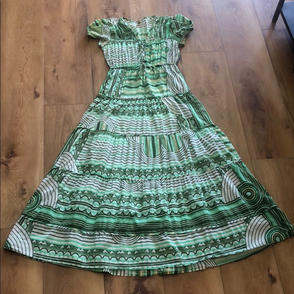 EUC Farm Rio Maxi Dress w/ Hearts